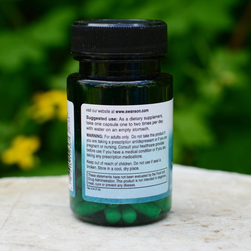 Încărcați imaginea în vizualizatorul Galerie, 5-HTP (5-Hidroxitriptofan), 50mg, Swanson, 60 capsule SW1236