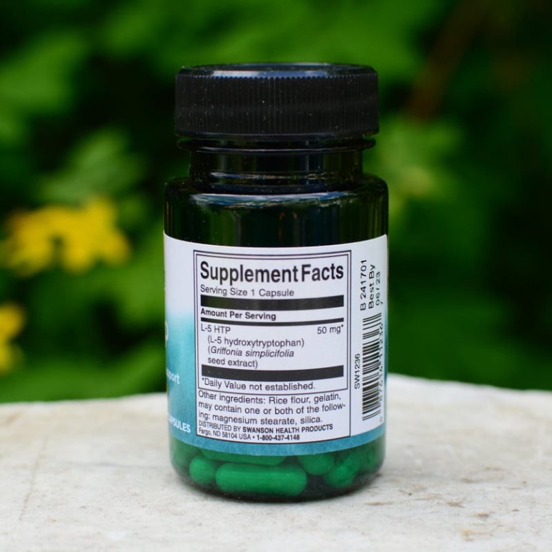 Încărcați imaginea în vizualizatorul Galerie, 5-HTP (5-Hidroxitriptofan), 50mg, Swanson, 60 capsule SW1236