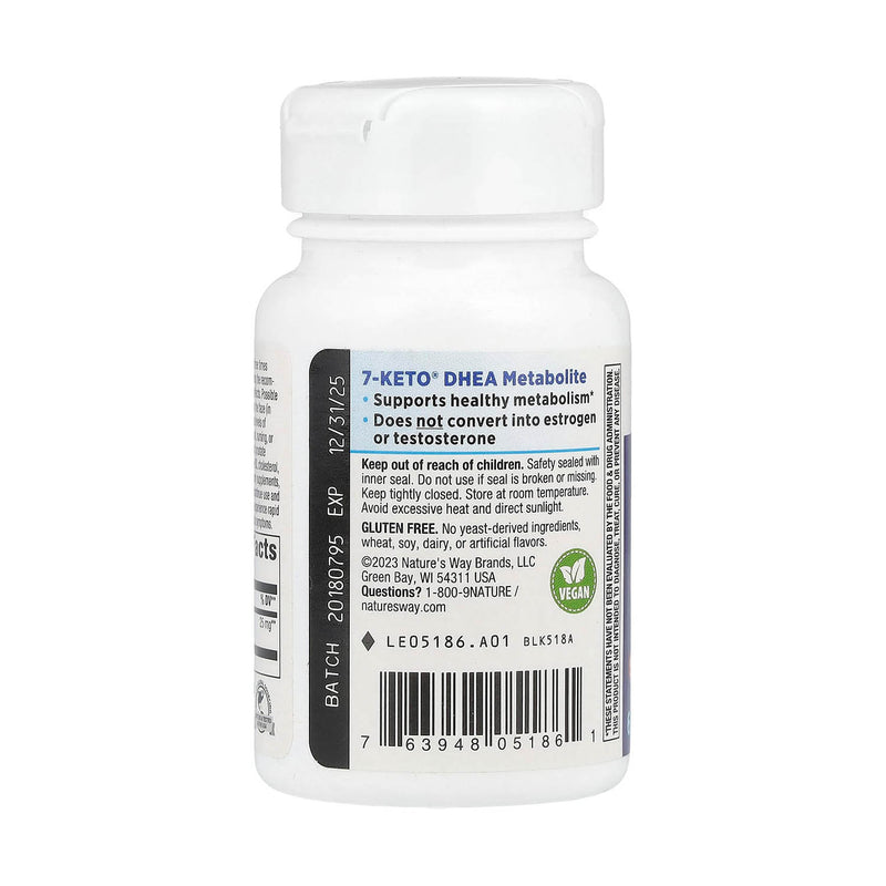 Încărcați imaginea în vizualizatorul Galerie, 7-KETO®, DHEA Metabolite, 25 mg, Nature's Way, 60 capsule