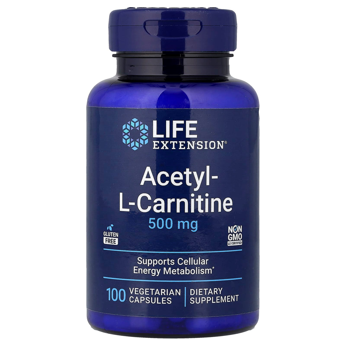 Acetyl-L-Carnitine, 500 mg, Life Extension, 100 capsule