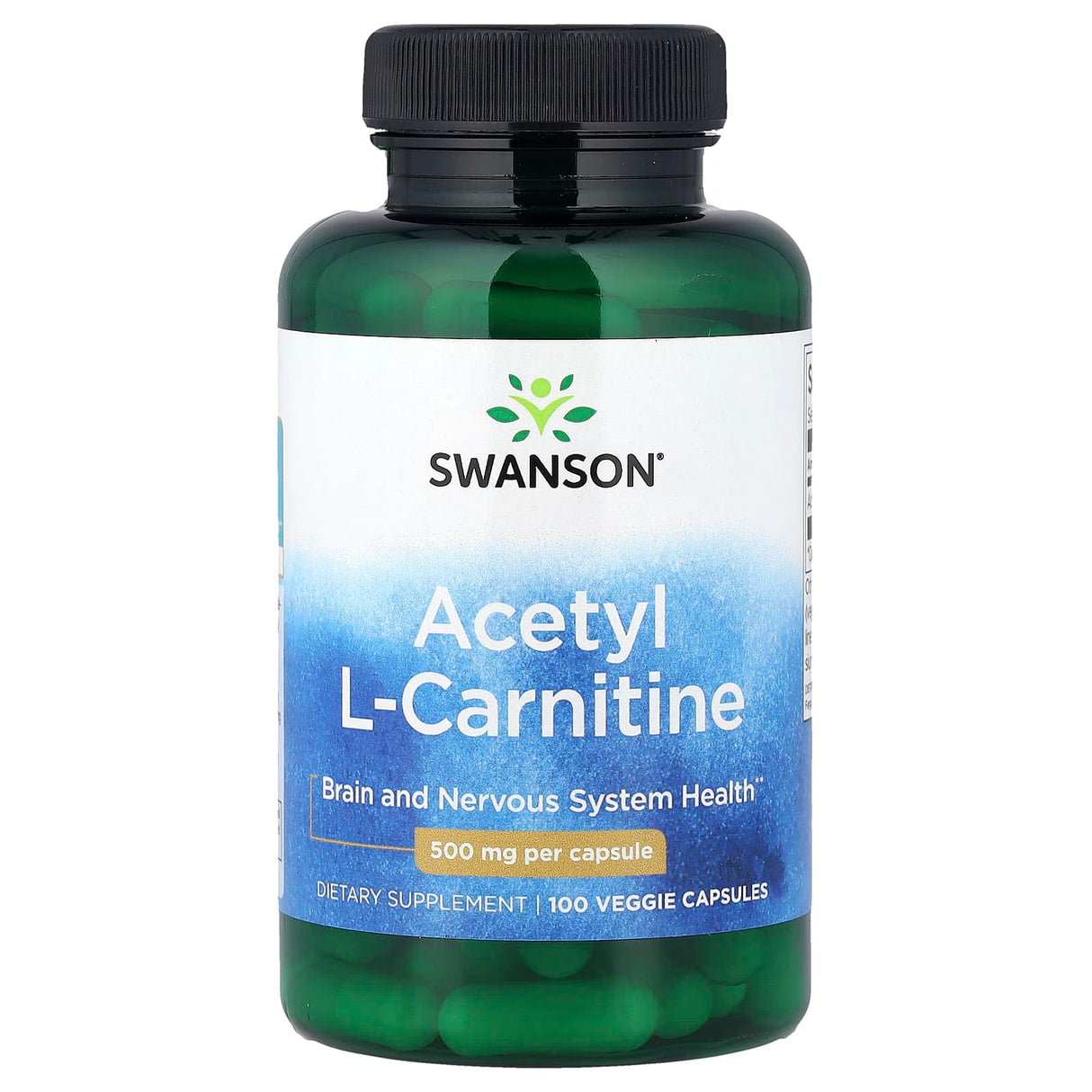 Acetyl L-Carnitine, 500mg, Swanson, 100 capsule SW1649