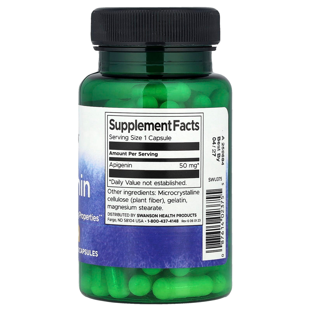 Apigenin (Flavonoid), 50 mg, Swanson, 90 capsule SWU375