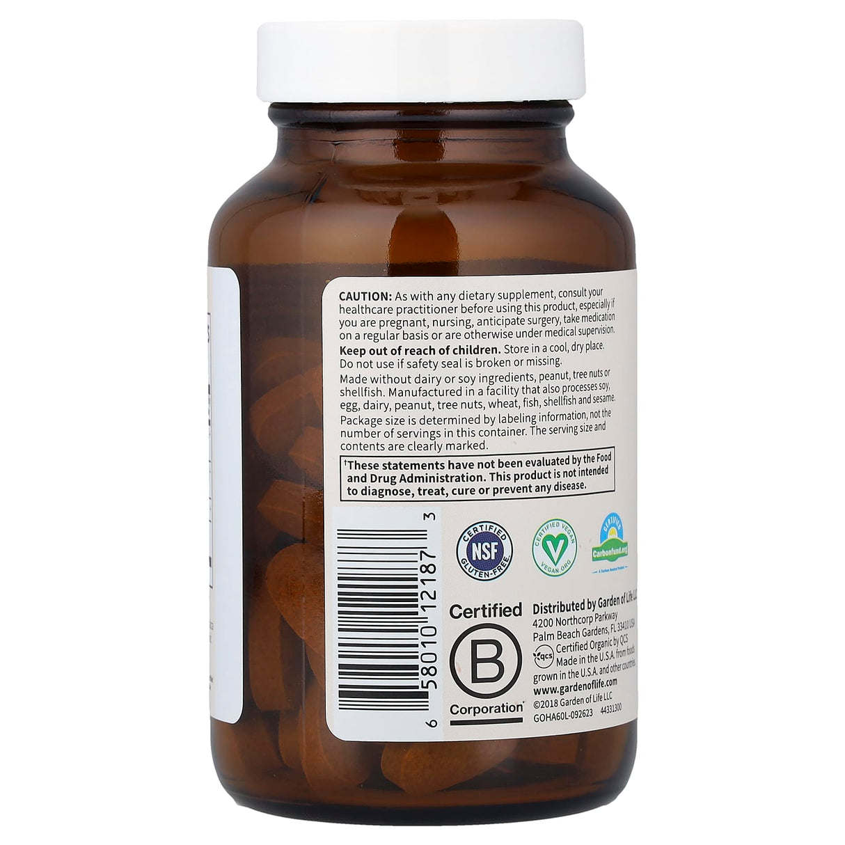Ashwagandha, Stress & Mood, 600 mg, MyKind Organics, Garden of Life, 60 tablete