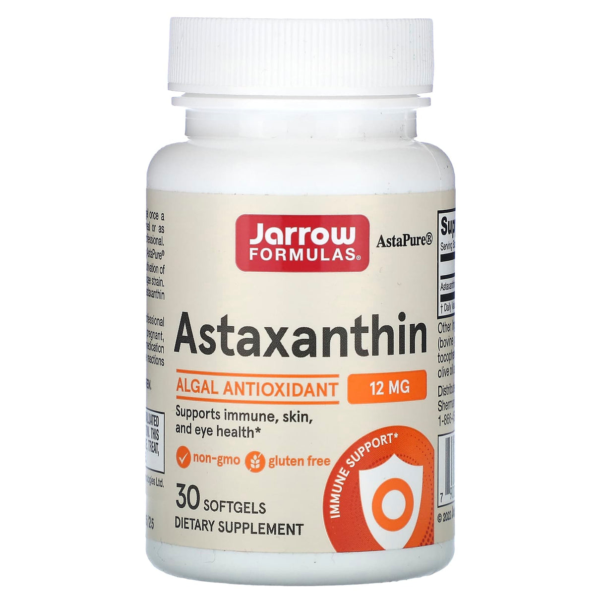 Astaxanthin, 12 mg, Jarrow Formulas, 30 softgels