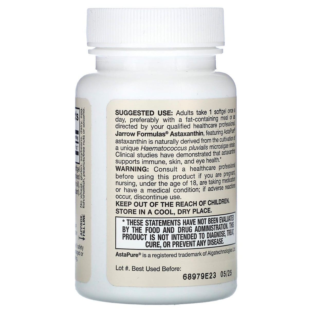 Astaxanthin, 12 mg, Jarrow Formulas, 30 softgels