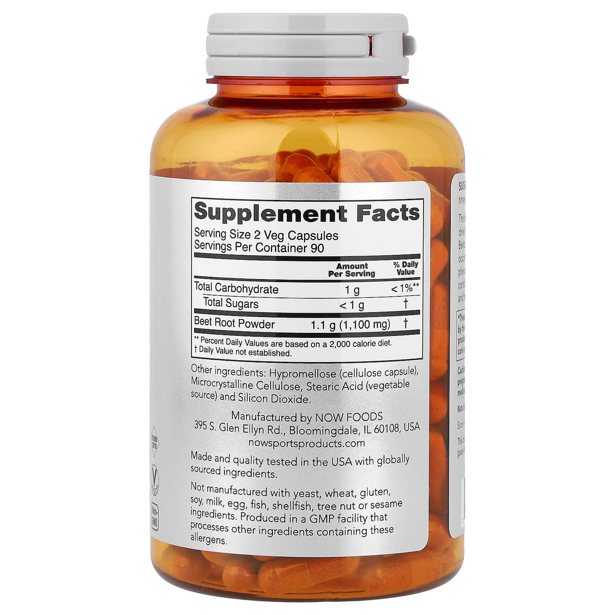 Beet Root (Sfecla Roșie), 550 mg, Now Foods, 180 capsule