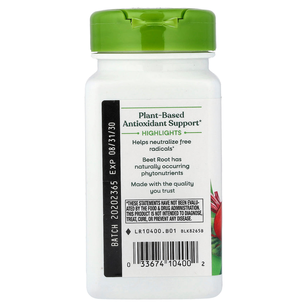 Beet Root (Sfecla Rosie), 500 mg, Nature's Way, 100 capsule