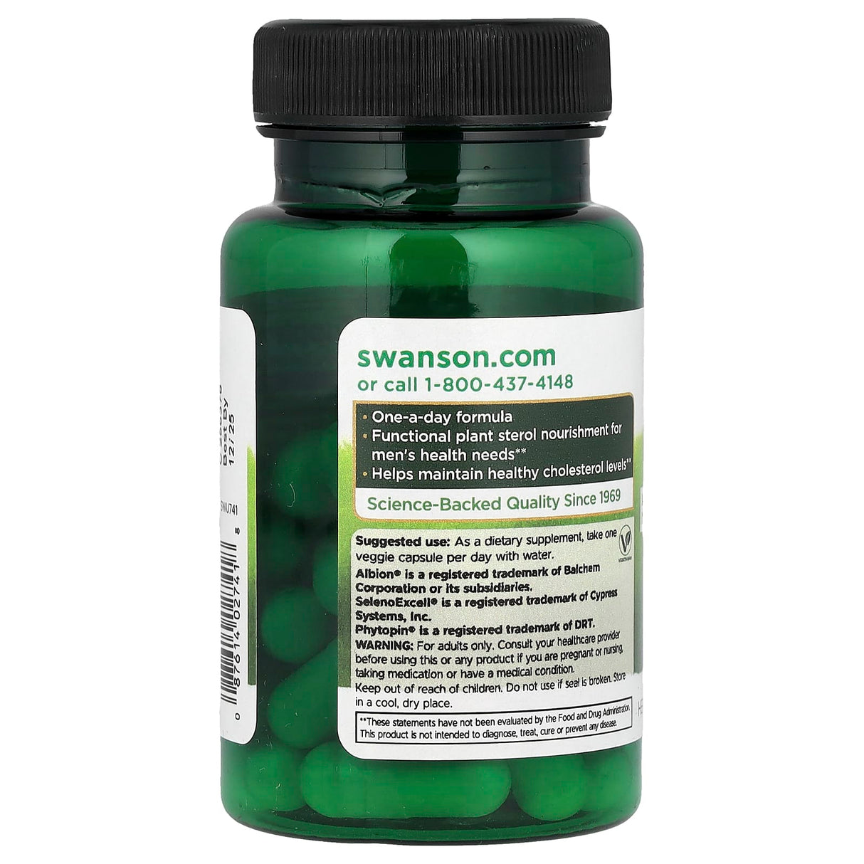 Beta-Sitosterol, 320 mg, Seleniu si Zinc, Swanson, 30 capsule SWU741