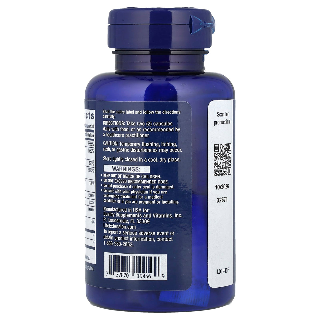 BioActive Complete B-Complex, Life Extension, 60 capsule