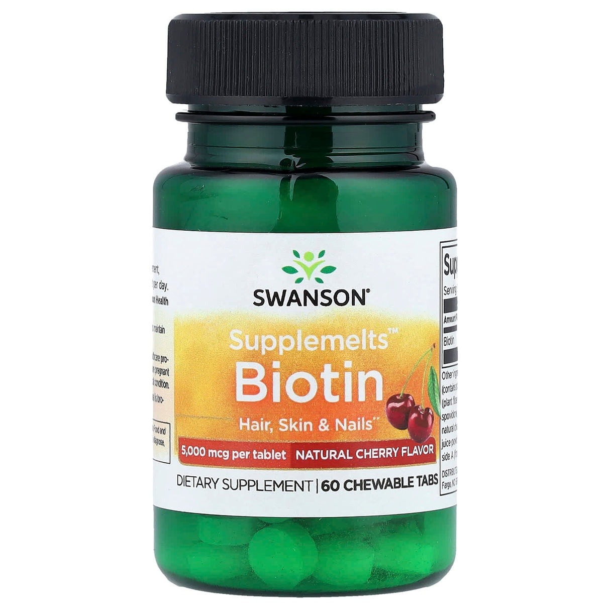 Biotin Sublingual (Vitamina B7) 5000 mcg, Swanson, 60 drajeuri SW1546