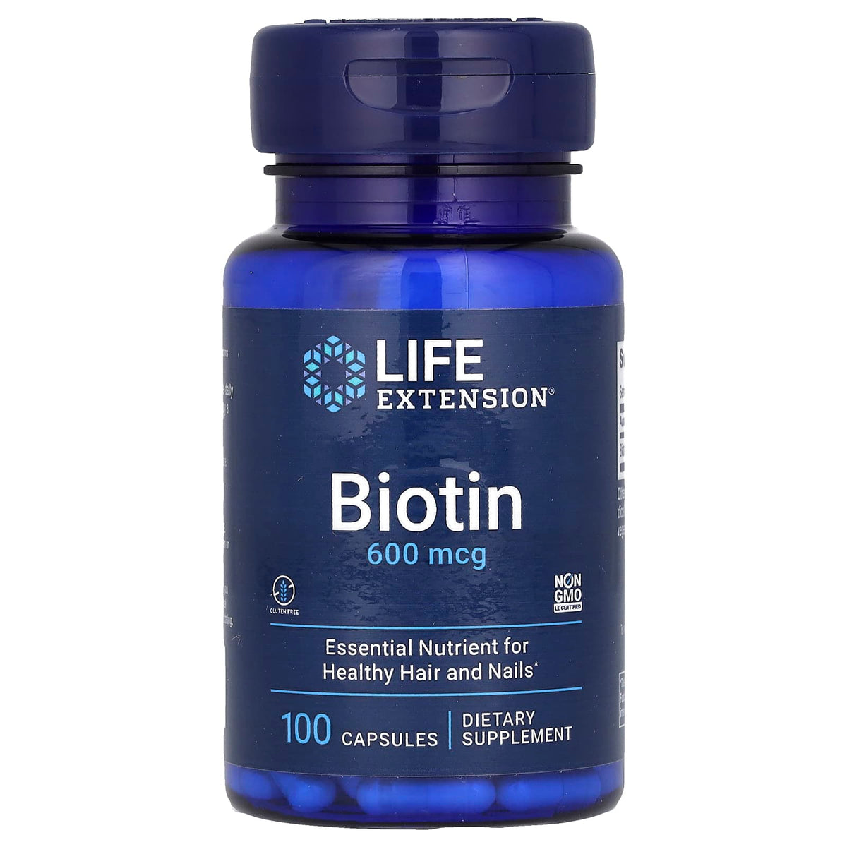Biotin, 600 mcg, Life Extension, 100 capsule