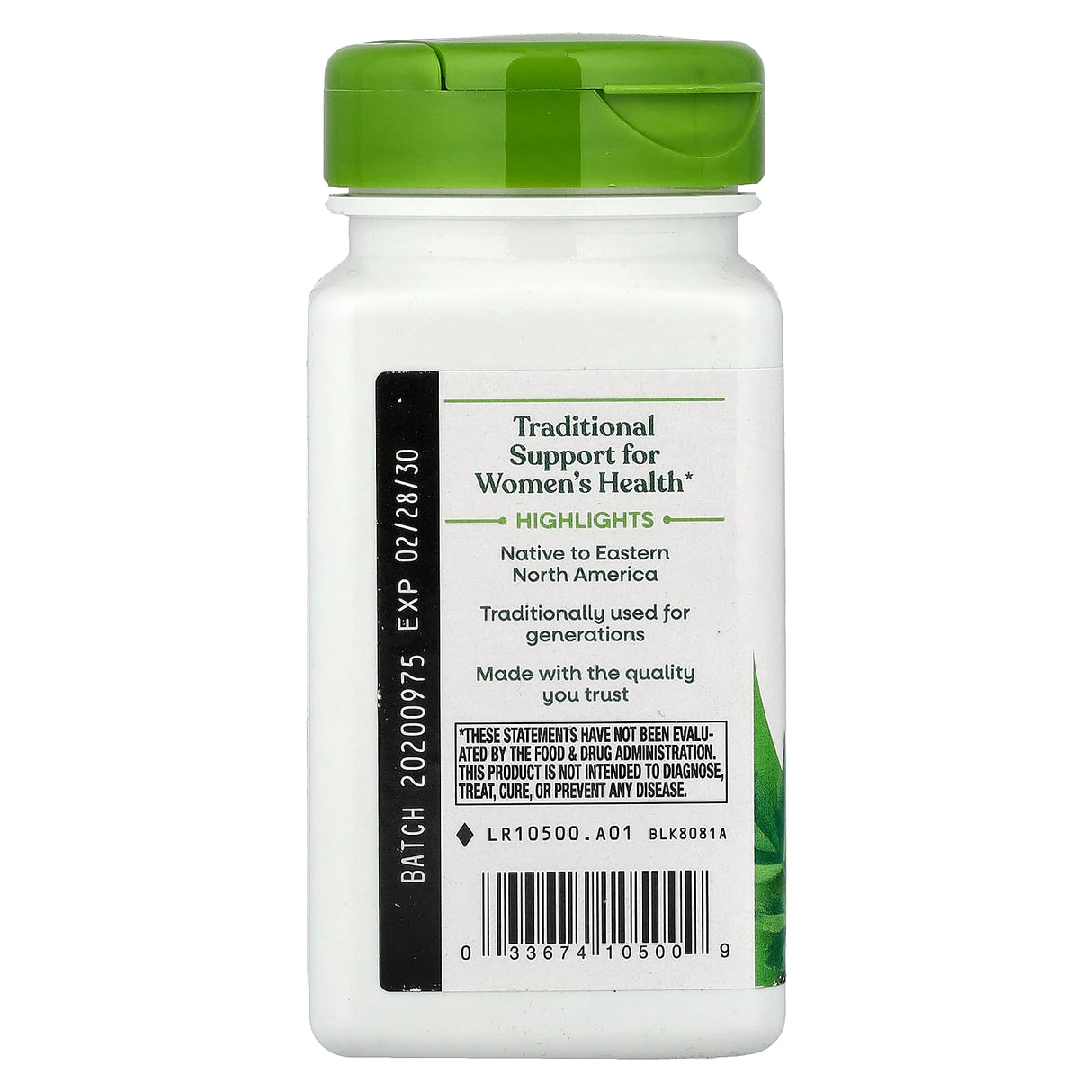 Black Cohosh Root (Menopauza), 540 mg, Nature's Way, 100 Capsule