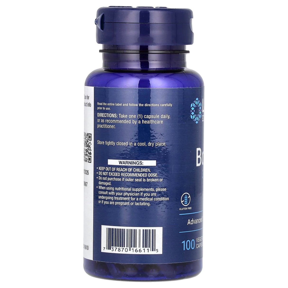 Boron, 3 mg, cu Vitamina B2, Life Extension, 100 capsule