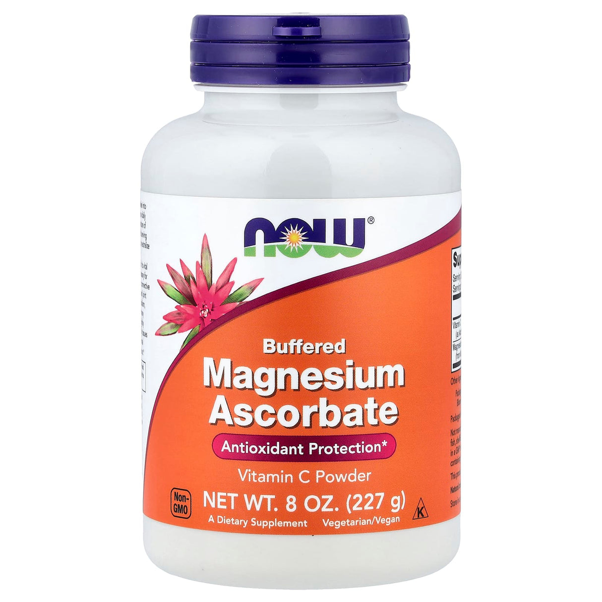Buffered Magnesium Ascorbate, Vitamin C Powder, Now Foods, 227g