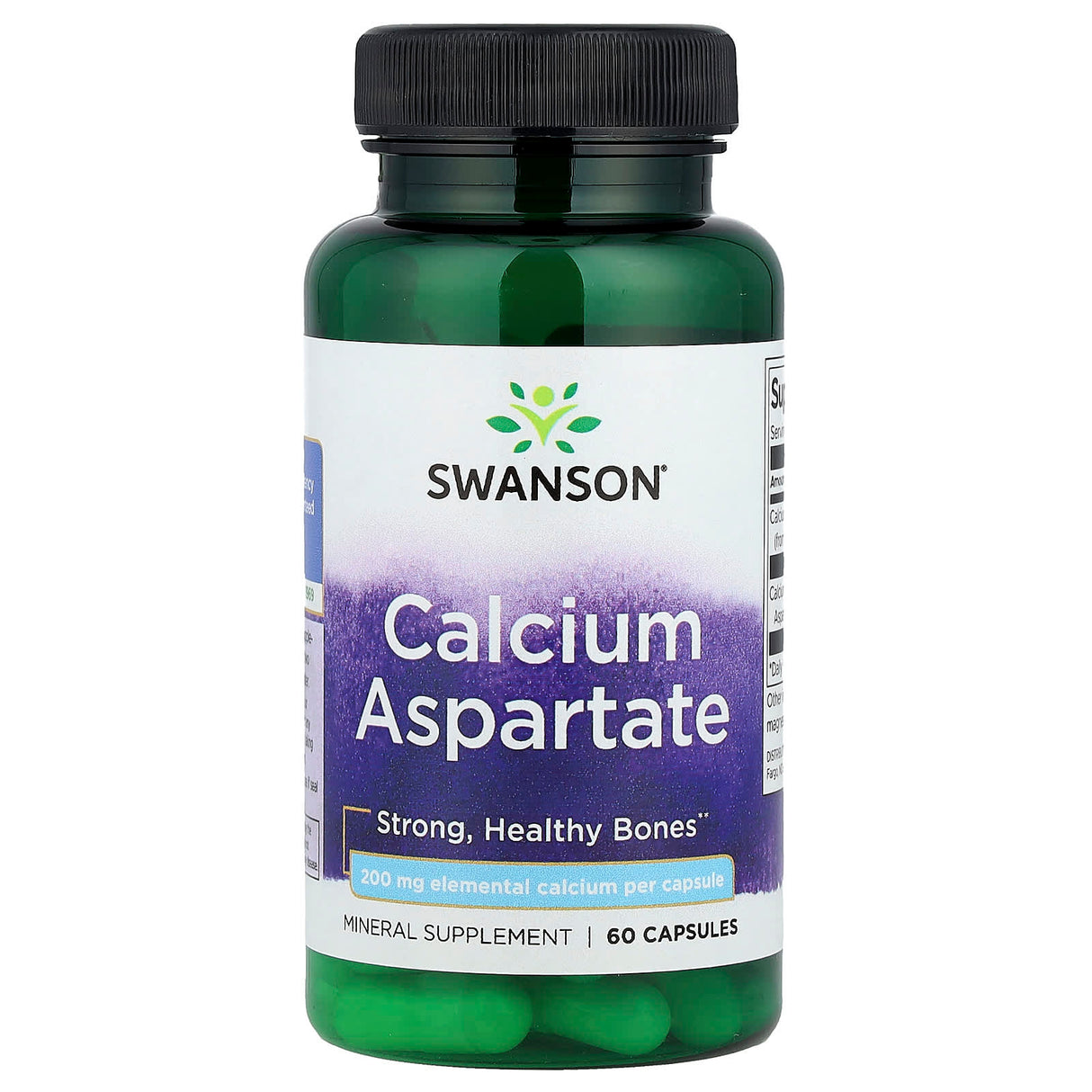 Calcium Aspartate, 200 mg, Swanson, 60 capsule SW1545