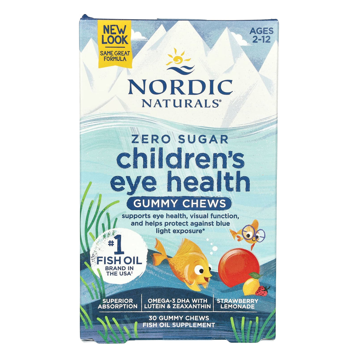 Children's Eye Health Gummies, Nordic Naturals, 30 jeleuri