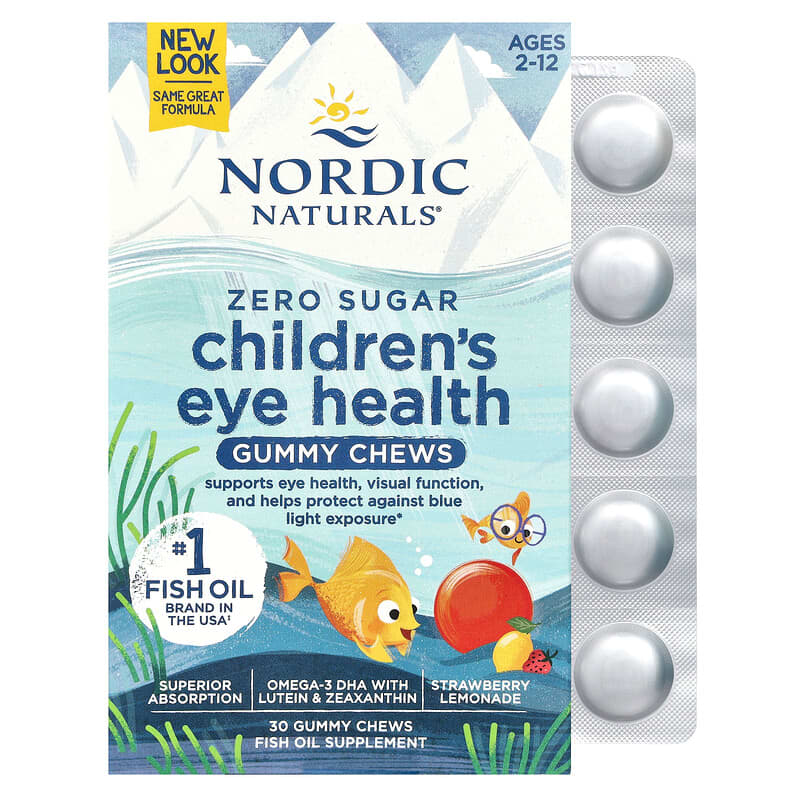 Children's Eye Health Gummies, Nordic Naturals, 30 jeleuri