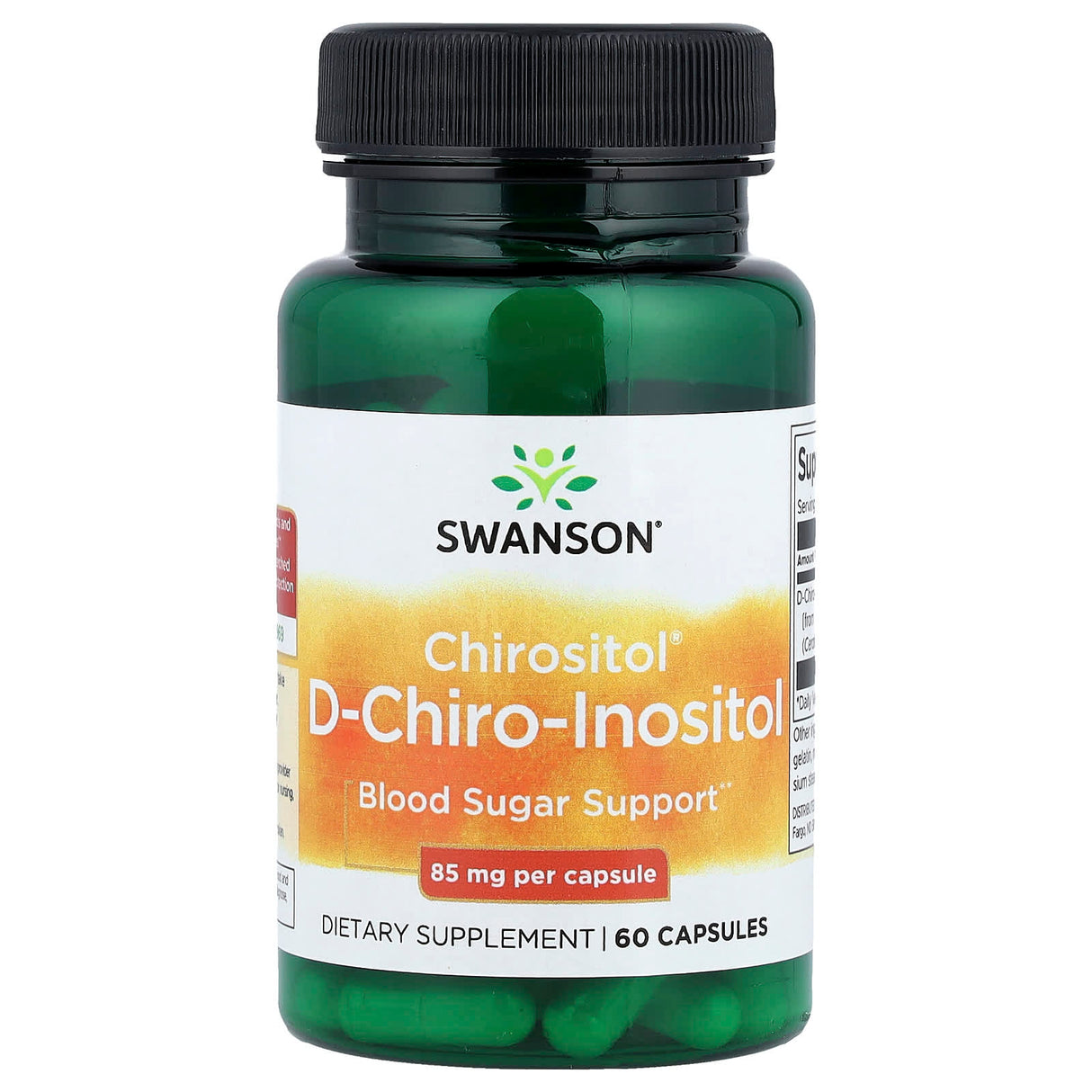 Chirositol D-Chiro-Inositol (Controlul Glicemiei), 85 mg, Swanson, 60 capsule SWU933