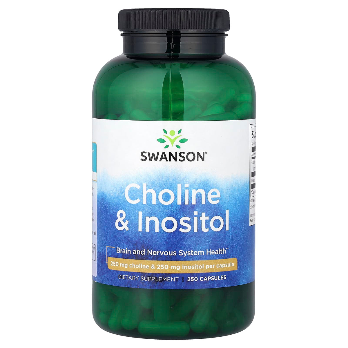 Choline & Inositol, 250mg, Swanson, 250 capsule SW039