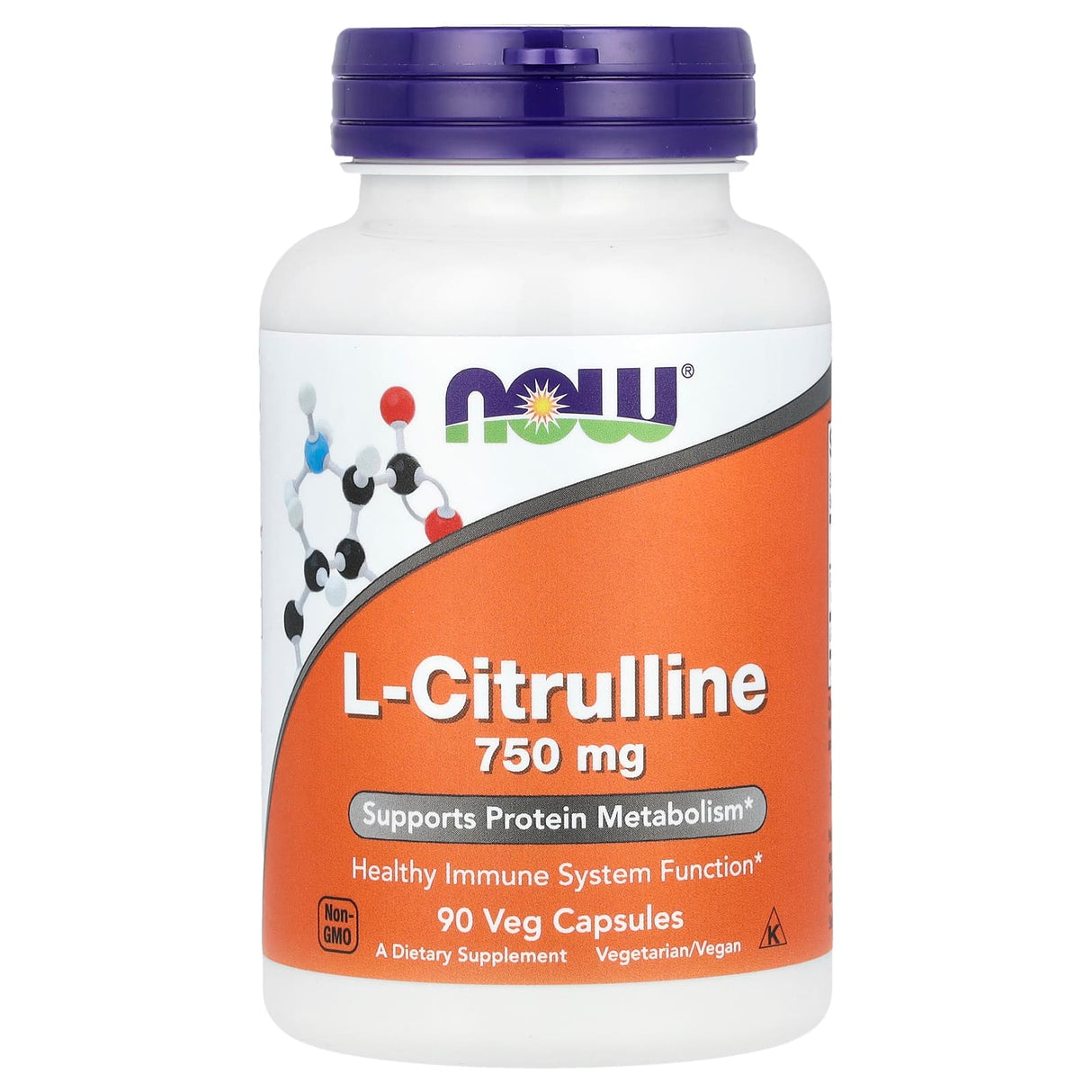L-Citrulline, 750mg, Now Foods, 90 capsule