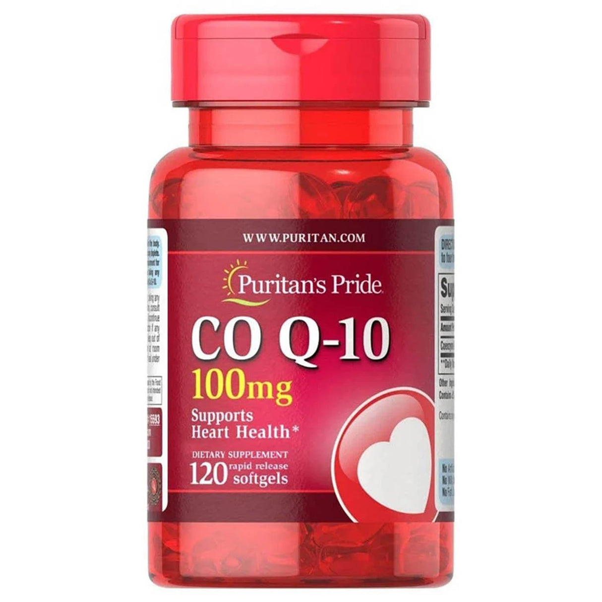 Co Q-10 (Coenzima Q10), 100 mg, Puritan's Pride, 120 softgels