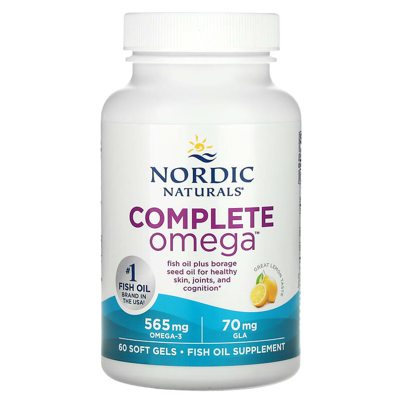Complete Omega, Lemon, Nordic Naturals, 60 softgels