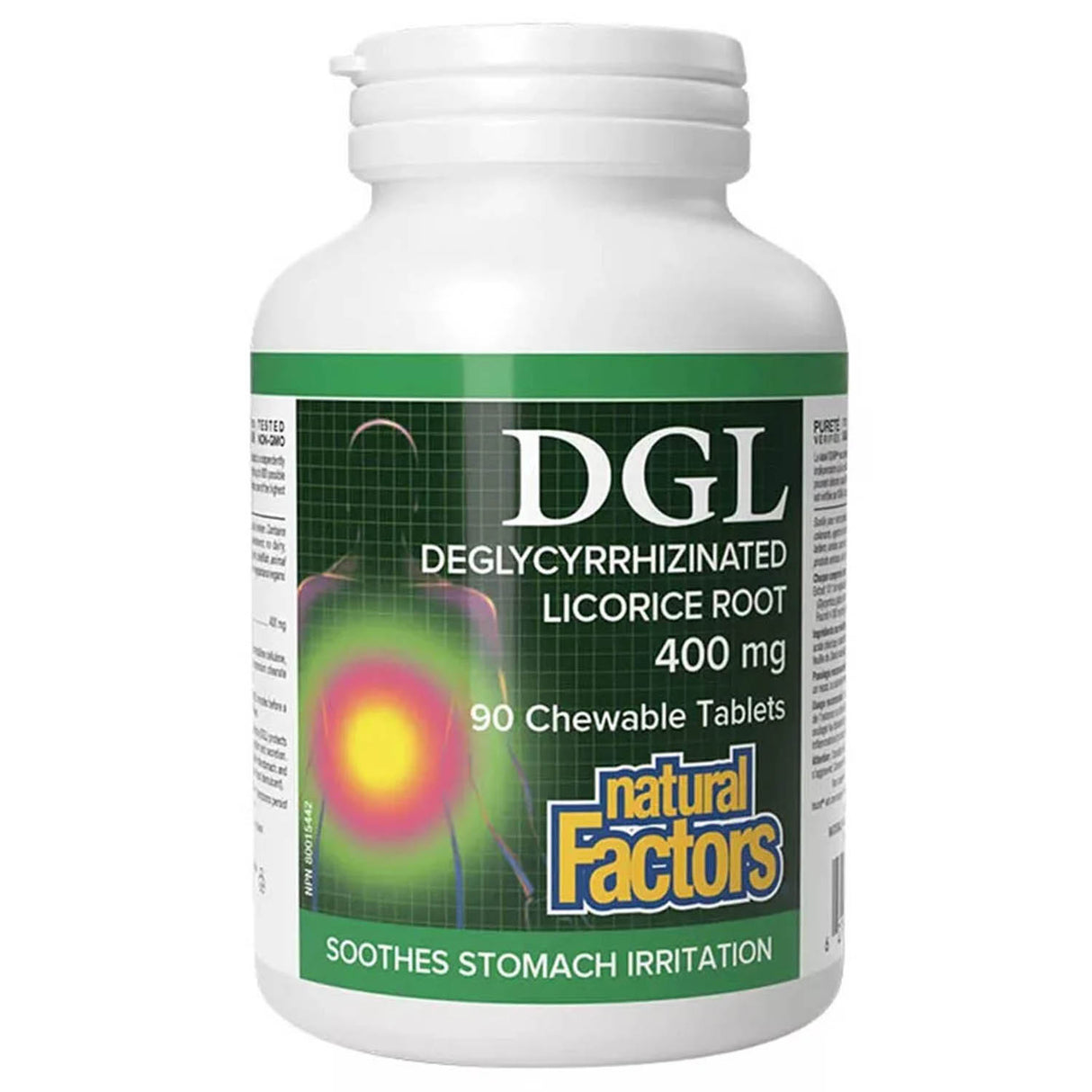 DGL (Extract Lemn Dulce), Natural Factors, 90 Tablete masticabile