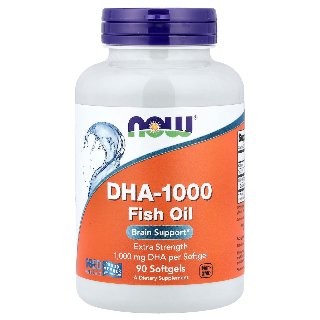 DHA-1000 Brain Support (Omega 3), Now Foods, 90 softgels