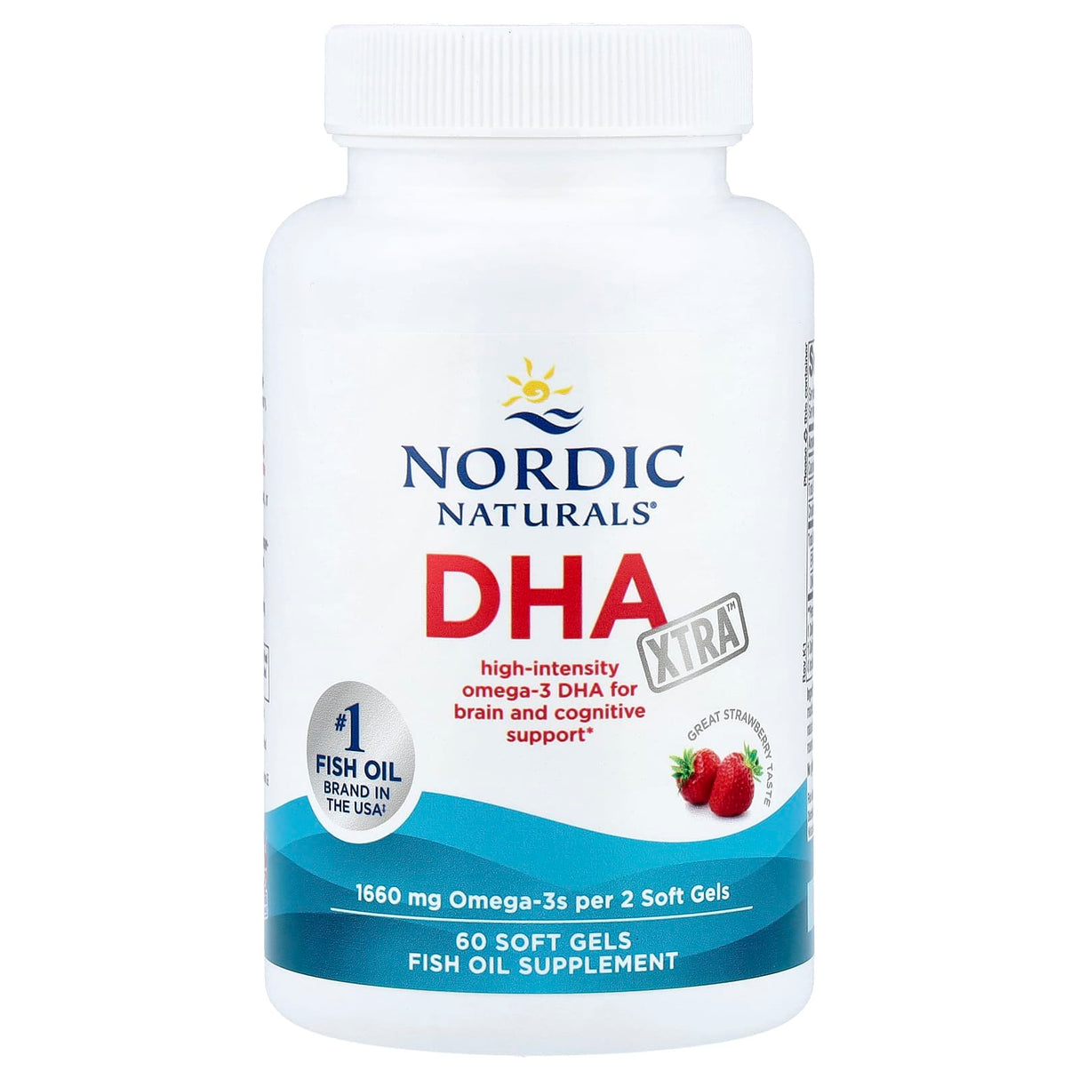 DHA Xtra Omega 3, 960 mg, Nordic Naturals, 60 softgels