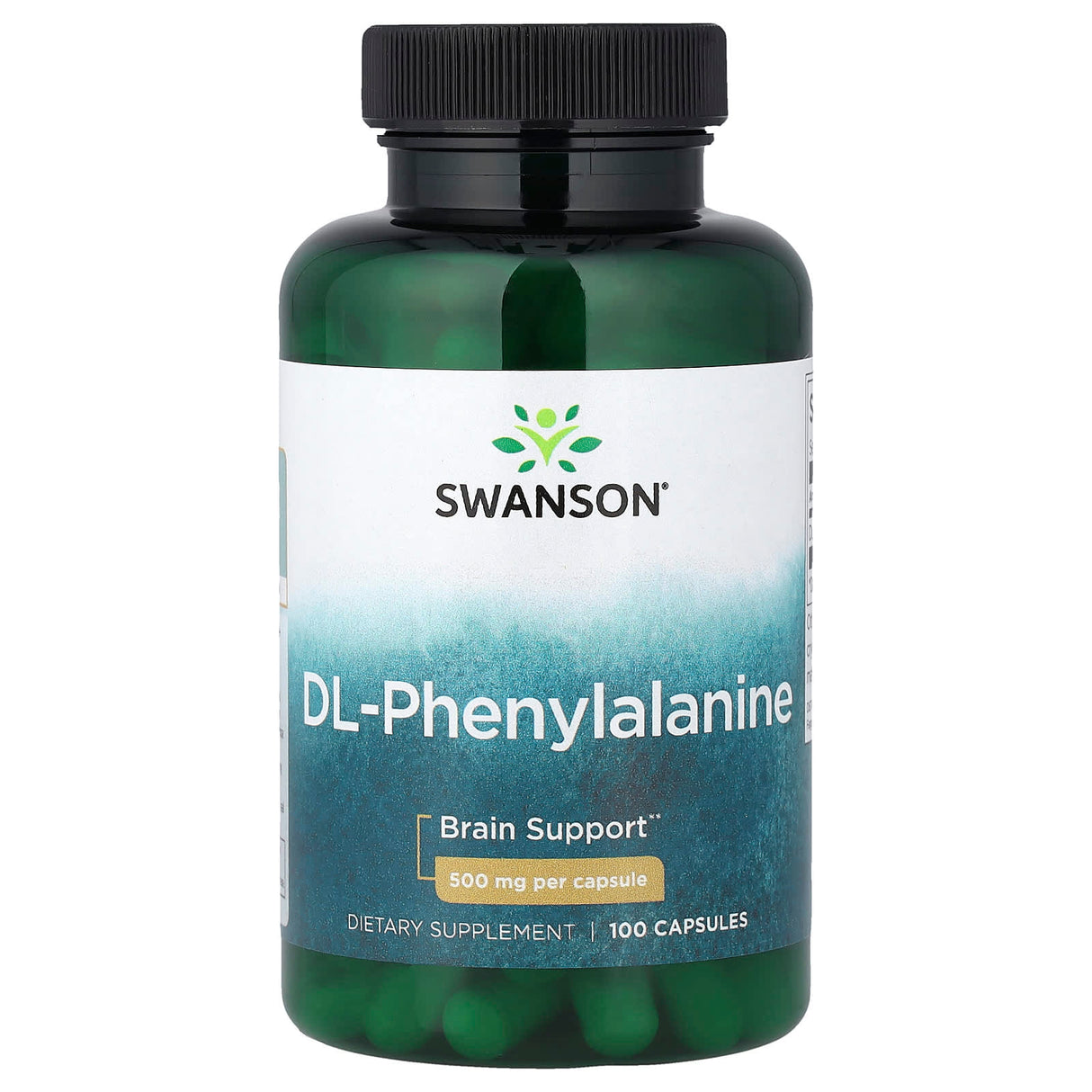 DL-Phenylalanine (Anxietate si Dureri Cronice), 500 mg, Swanson, 100 capsule SW873