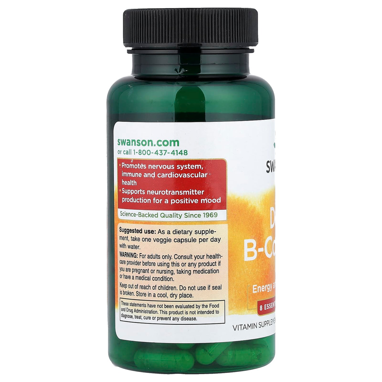 Daily B-Complex, Swanson, 100 capsule SW1855
