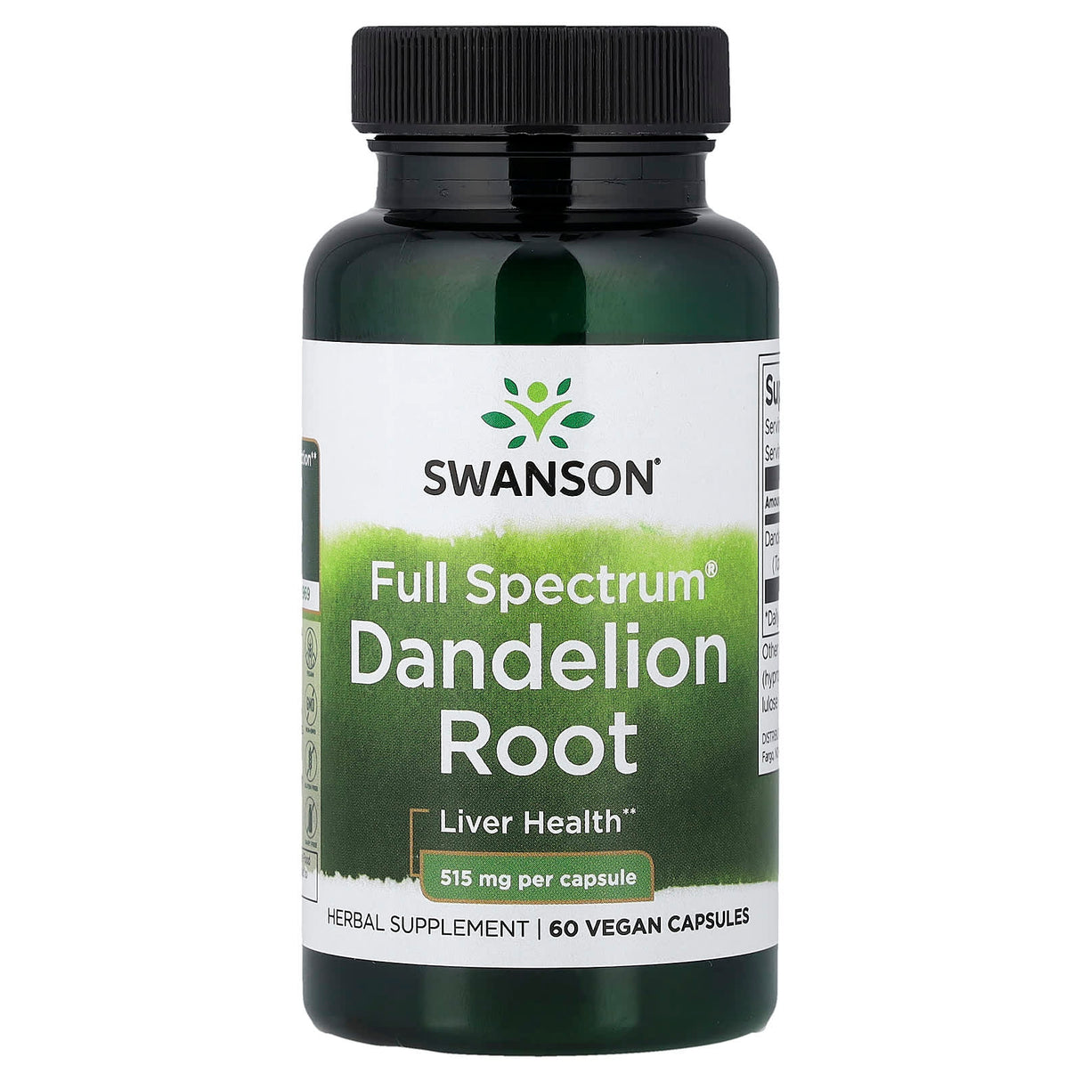 Dandelion Root (Papadie), 515mg, Swanson, 60 capsule SW1336