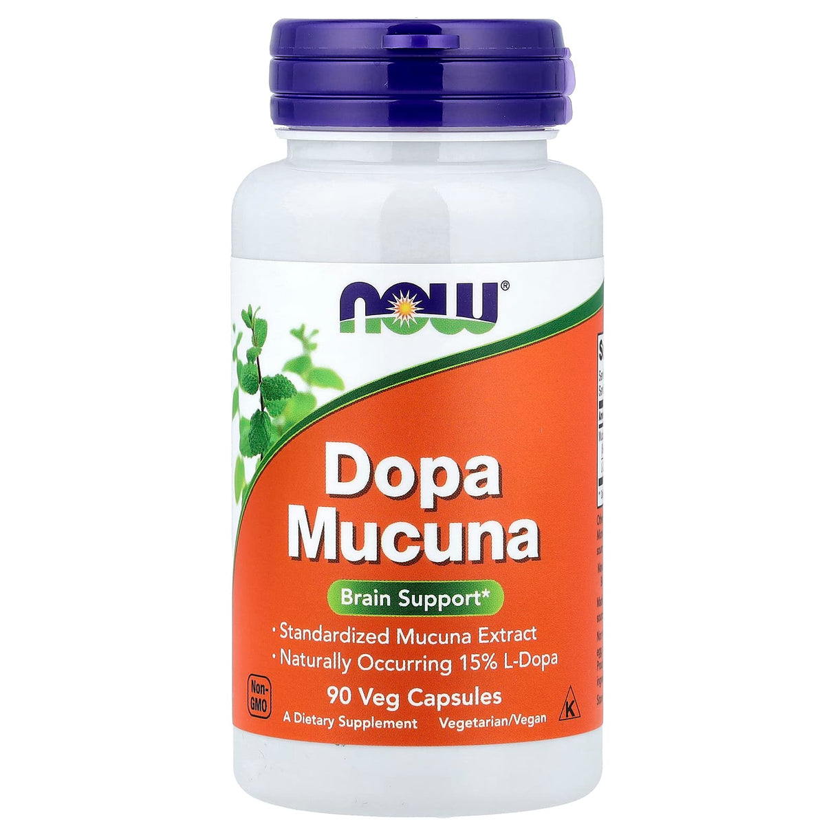 Dopa Mucuna (Dopamina), Now Foods, 90 capsule