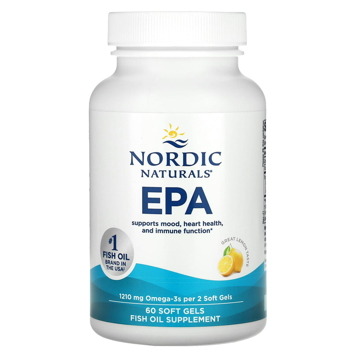 EPA Omega 3, Fish Oil, Nordic Naturals, 60 softgels