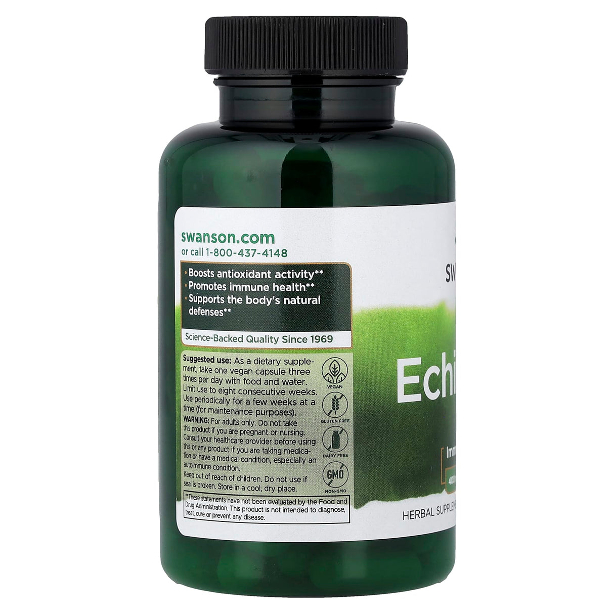 Echinacea, 400mg, Swanson, 100 capsule SW423
