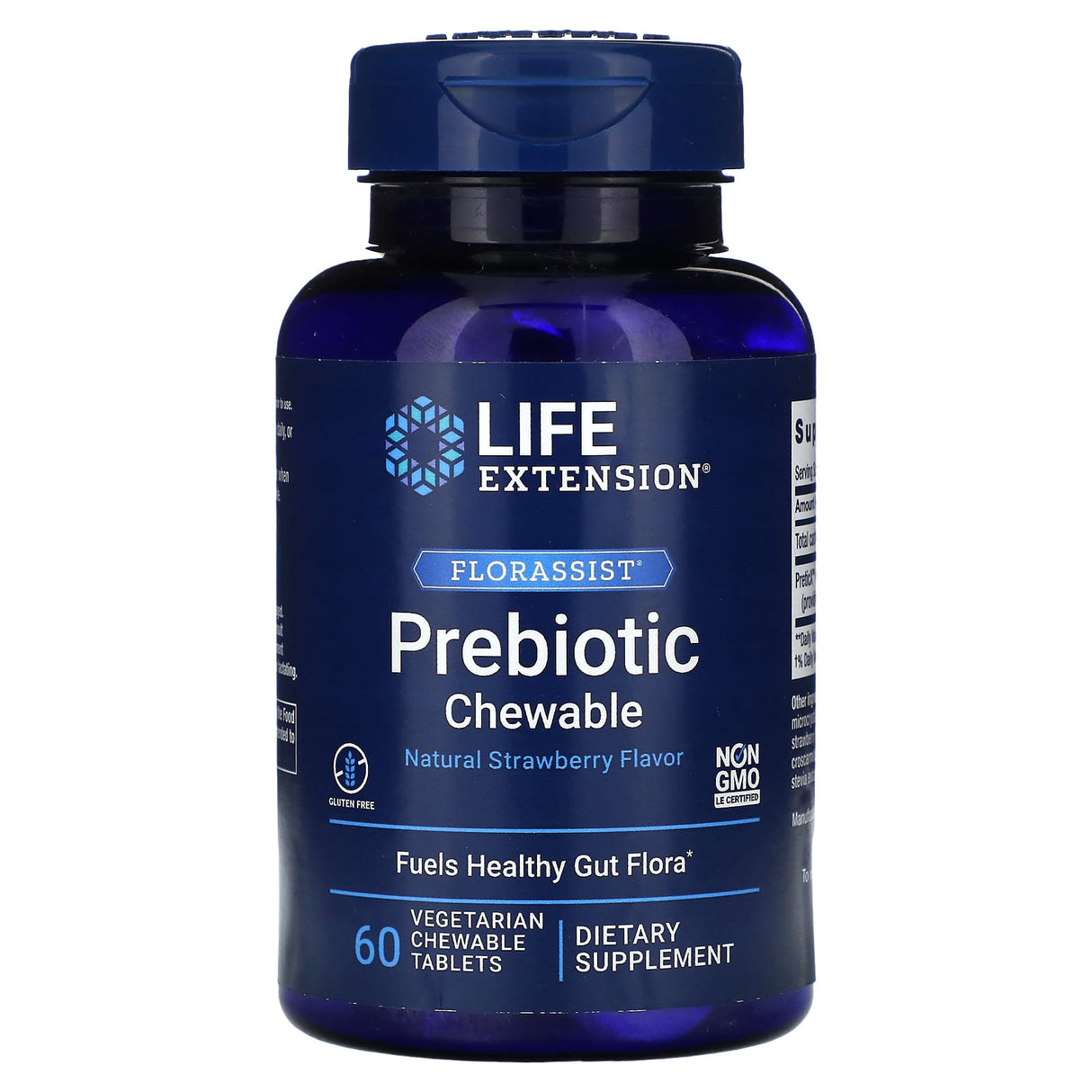 FLORASSIST Prebiotic XOS, Life Extension, 60 tablete masticabile
