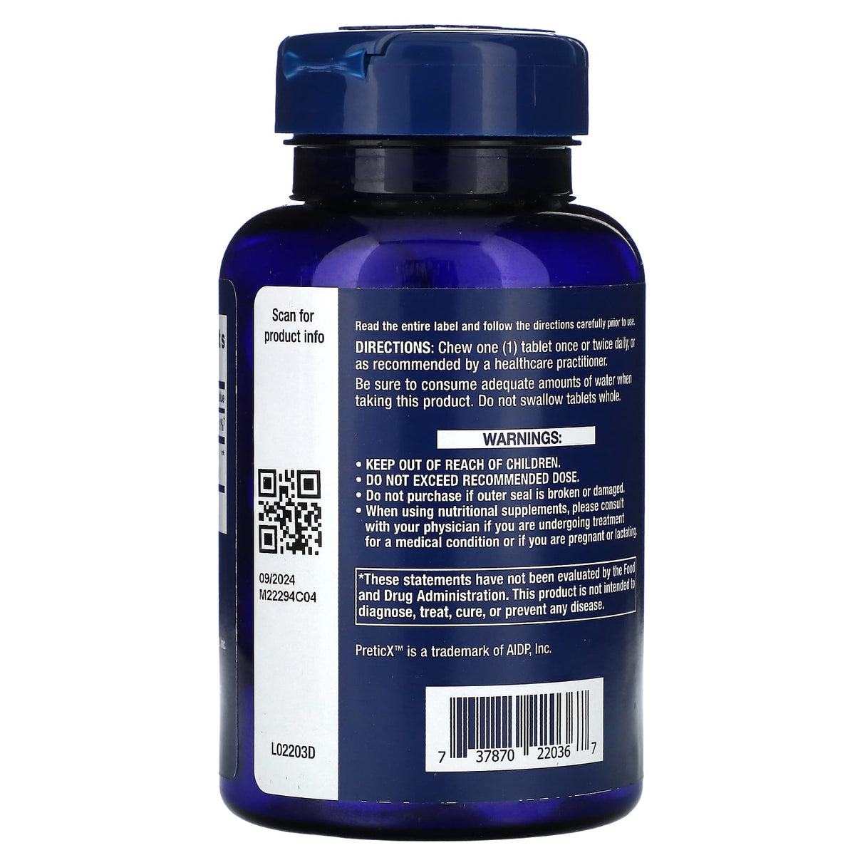 FLORASSIST Prebiotic XOS, Life Extension, 60 tablete masticabile