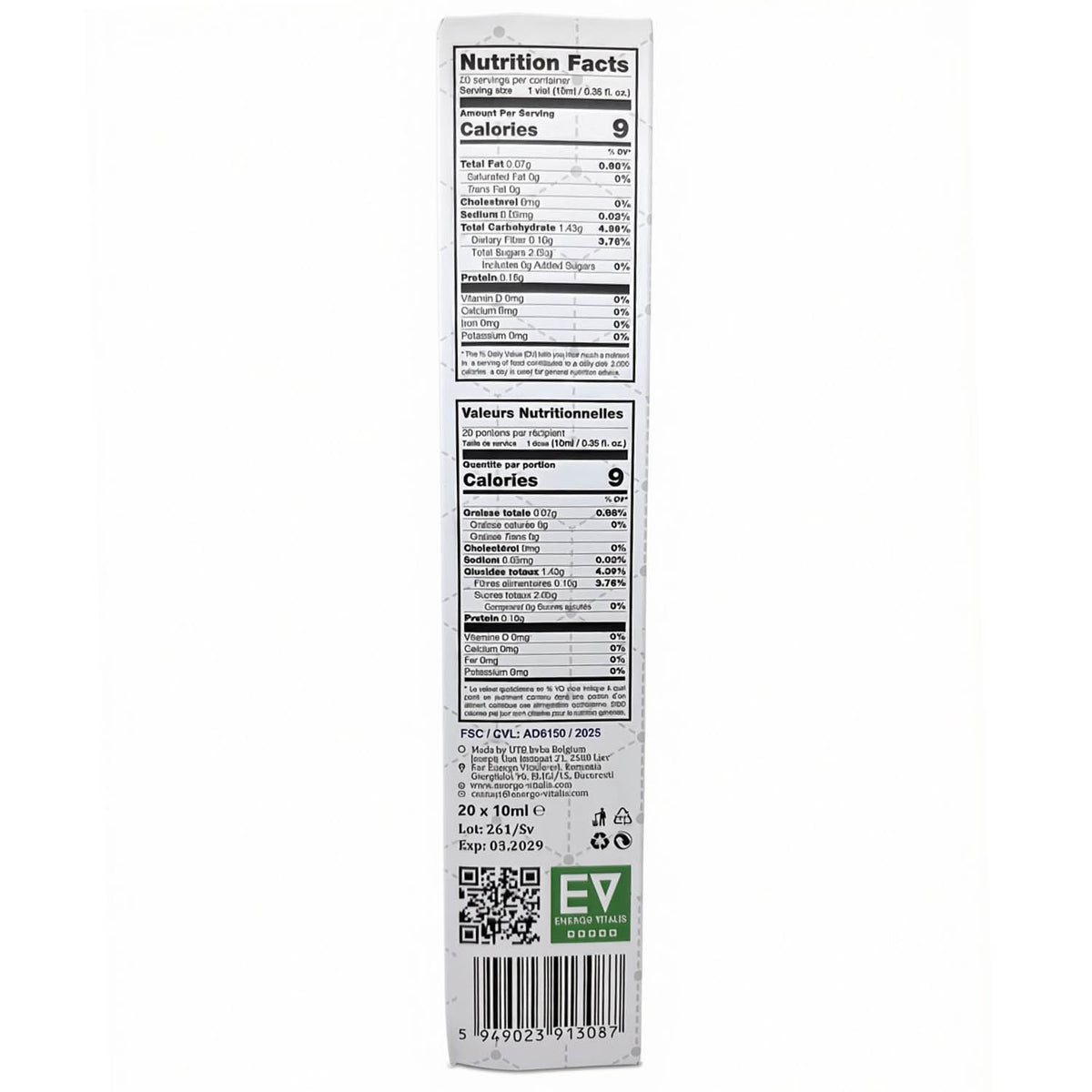 Fiole de slabit, 20 fiole SLIMcode, 20x10 ml