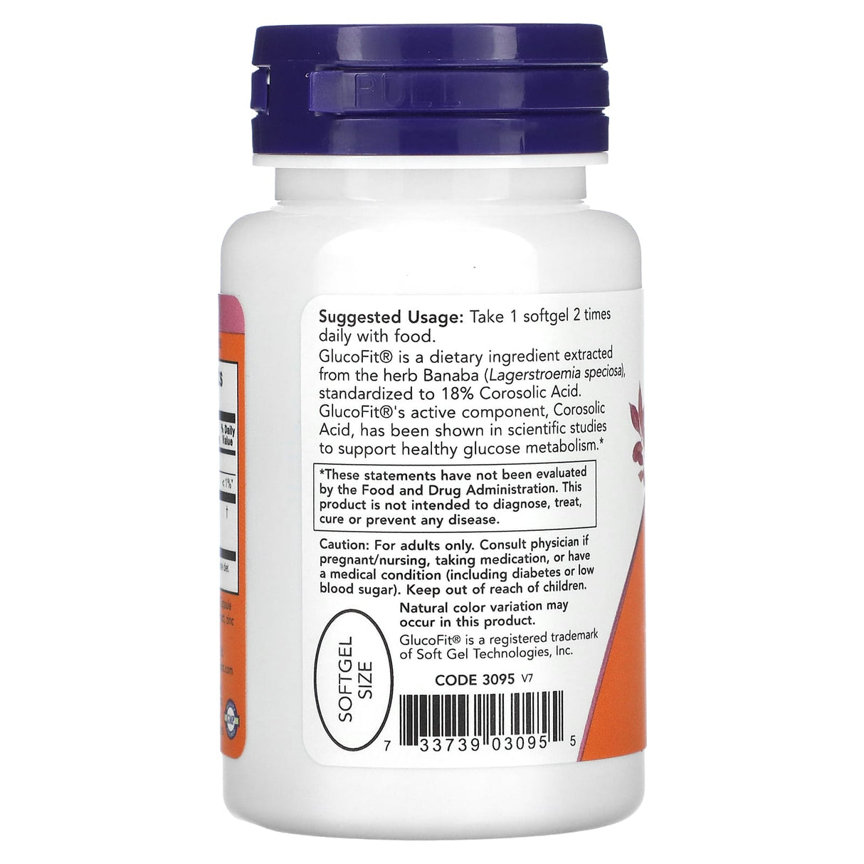 GlucoFit, (Banaba Leaf Extract), NOW Foods, 60 softgels