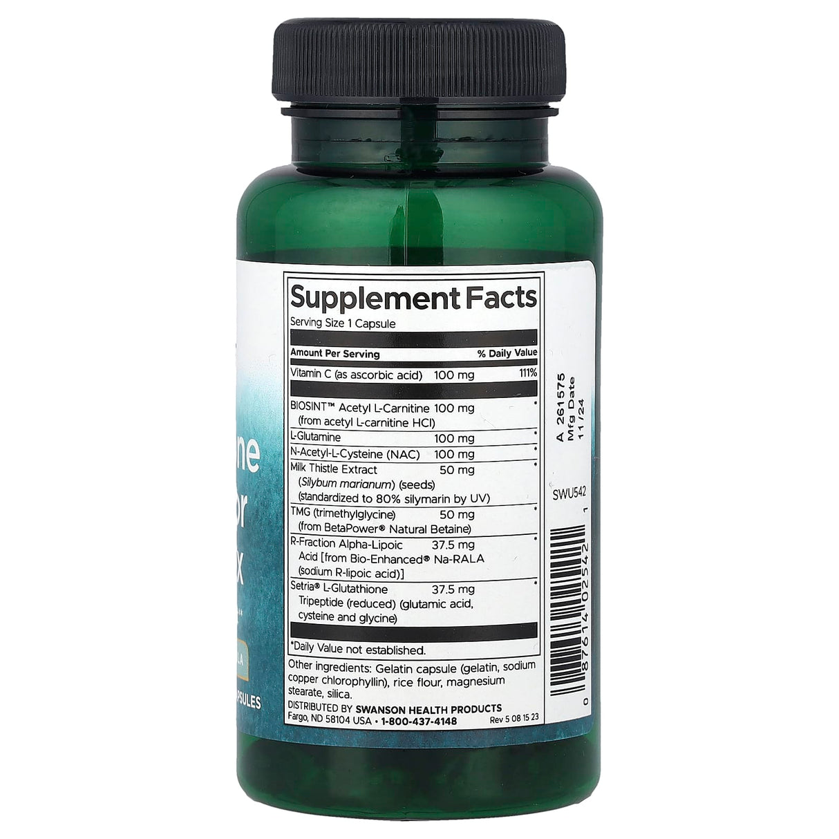 Glutathione Precursor Complex, Swanson, 60 Capsule SWU542