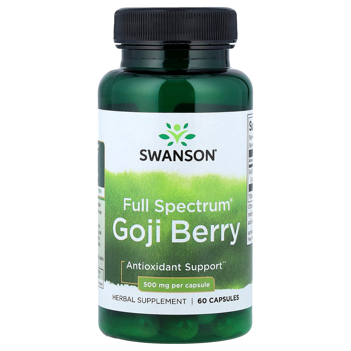 Goji Berry (Fructe de Goji) 500 mg, Swanson, 60 capsule SW1115