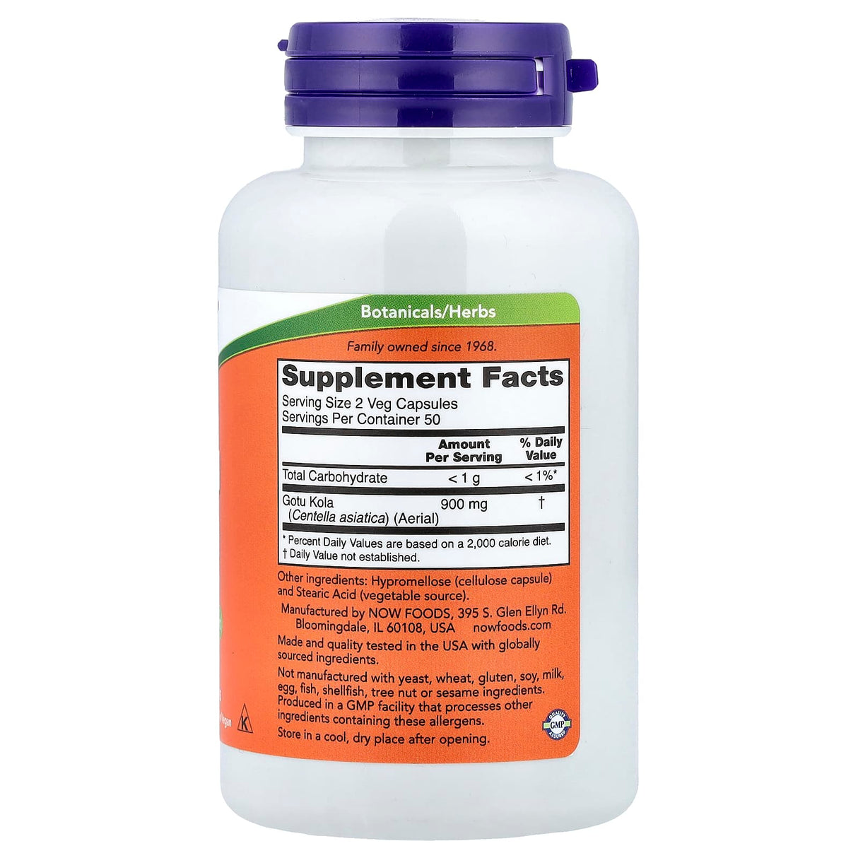 Gotu Kola, 450 mg, Now Foods, 100 capsule
