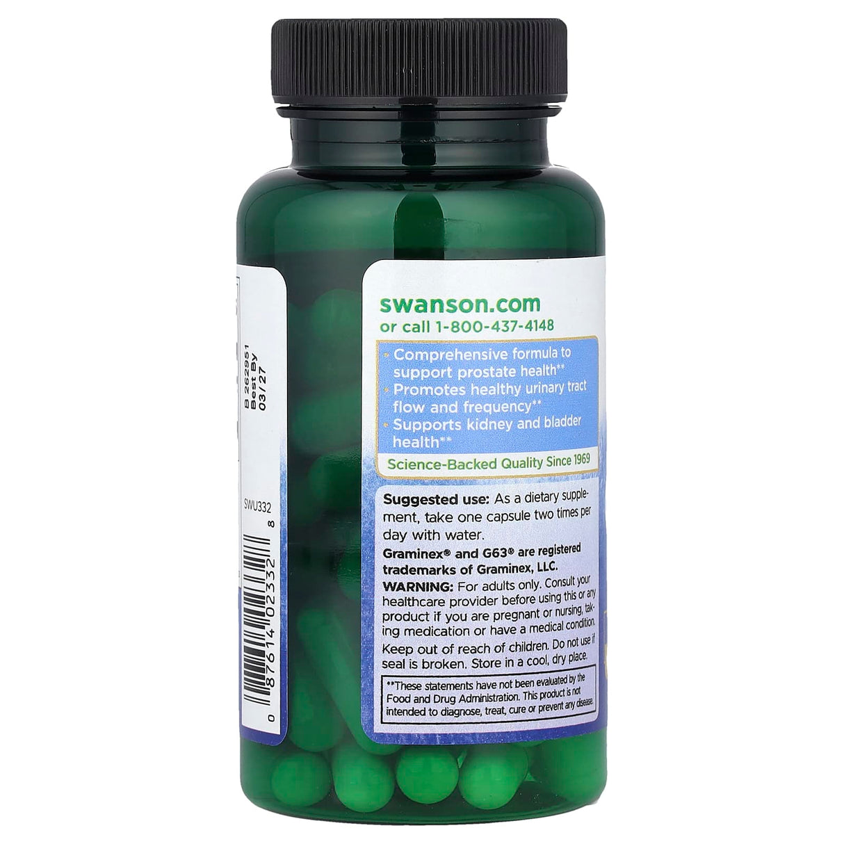 Graminex Flower Pollen Extract, 500 mg, Swanson, 60 capsule SWU332