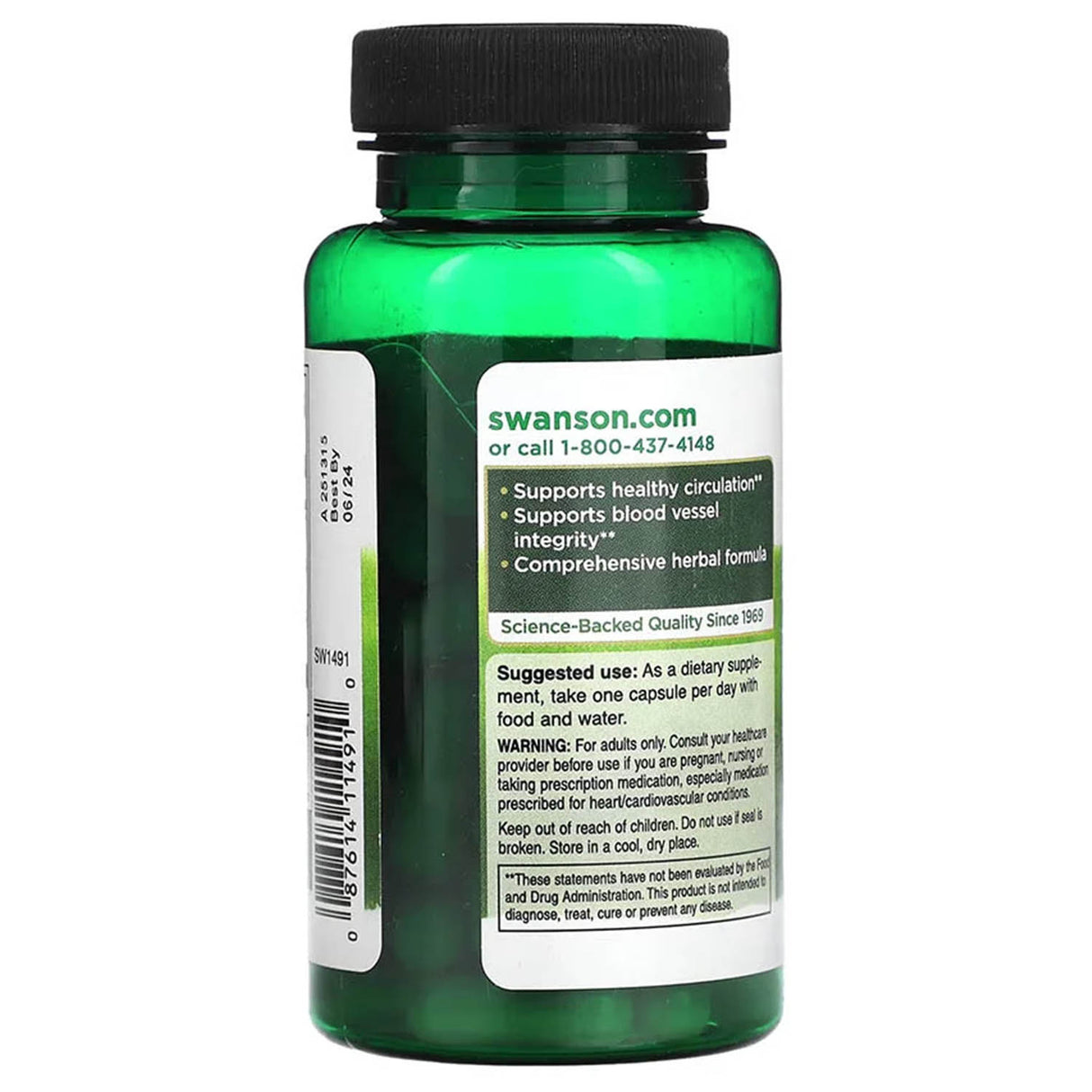 Herbal Circulatory Care, Swanson, 60 capsule SW1491