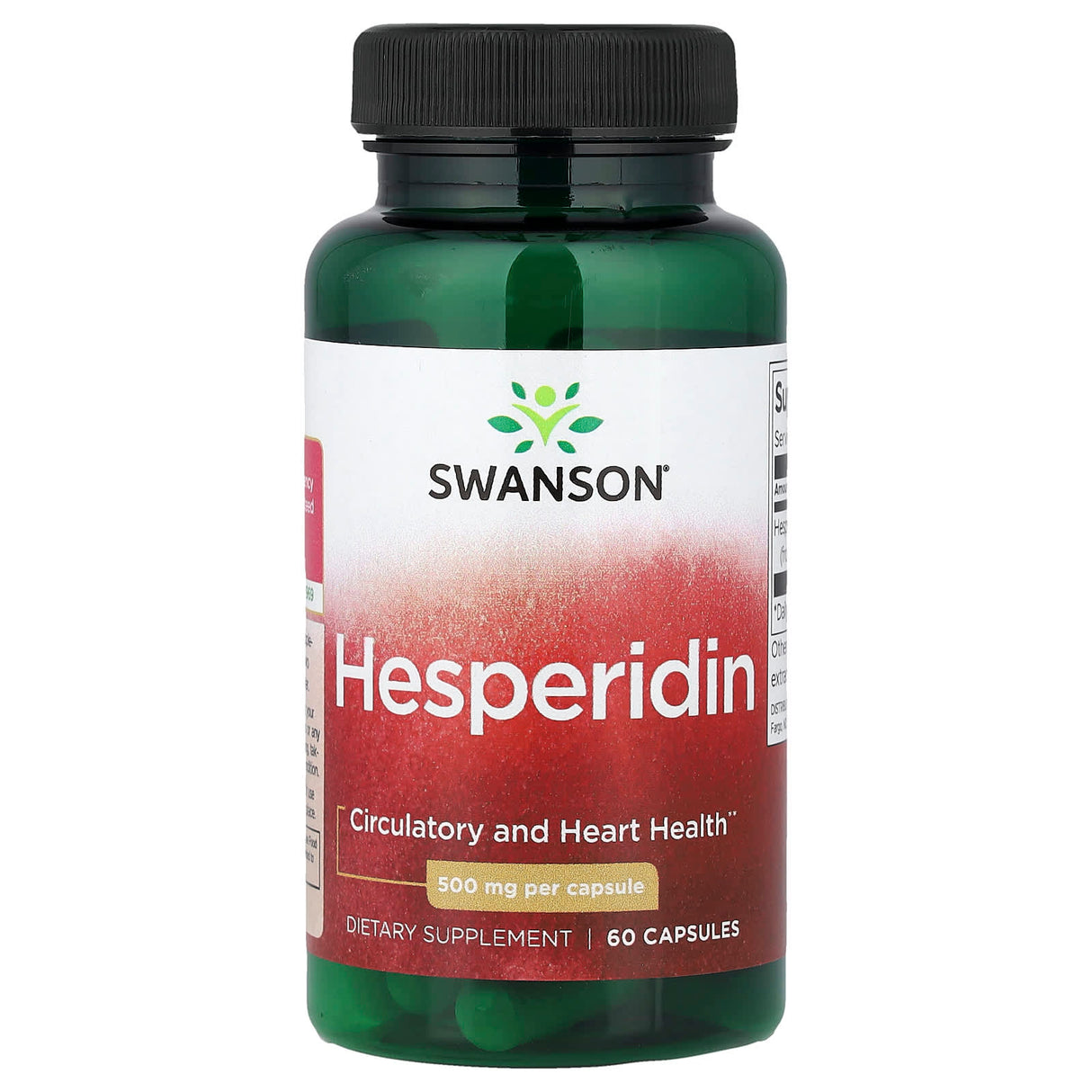 Hesperidina, (Sistemul Circulator) 500 mg, Swanson, 60 capsule SW1097