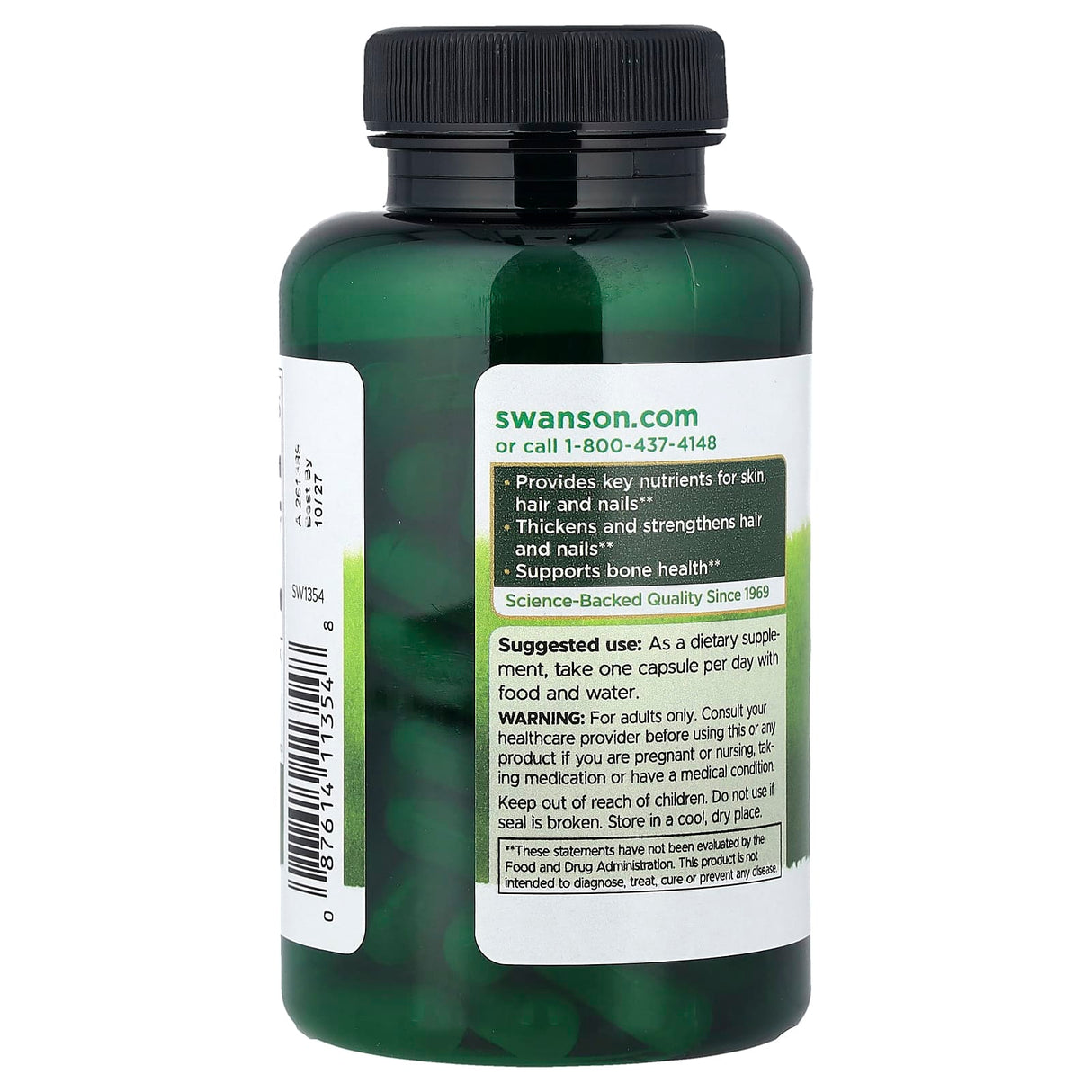 Horsetail (Equisetum) Coada Calului, 500mg, Swanson, 90 capsule SW1354