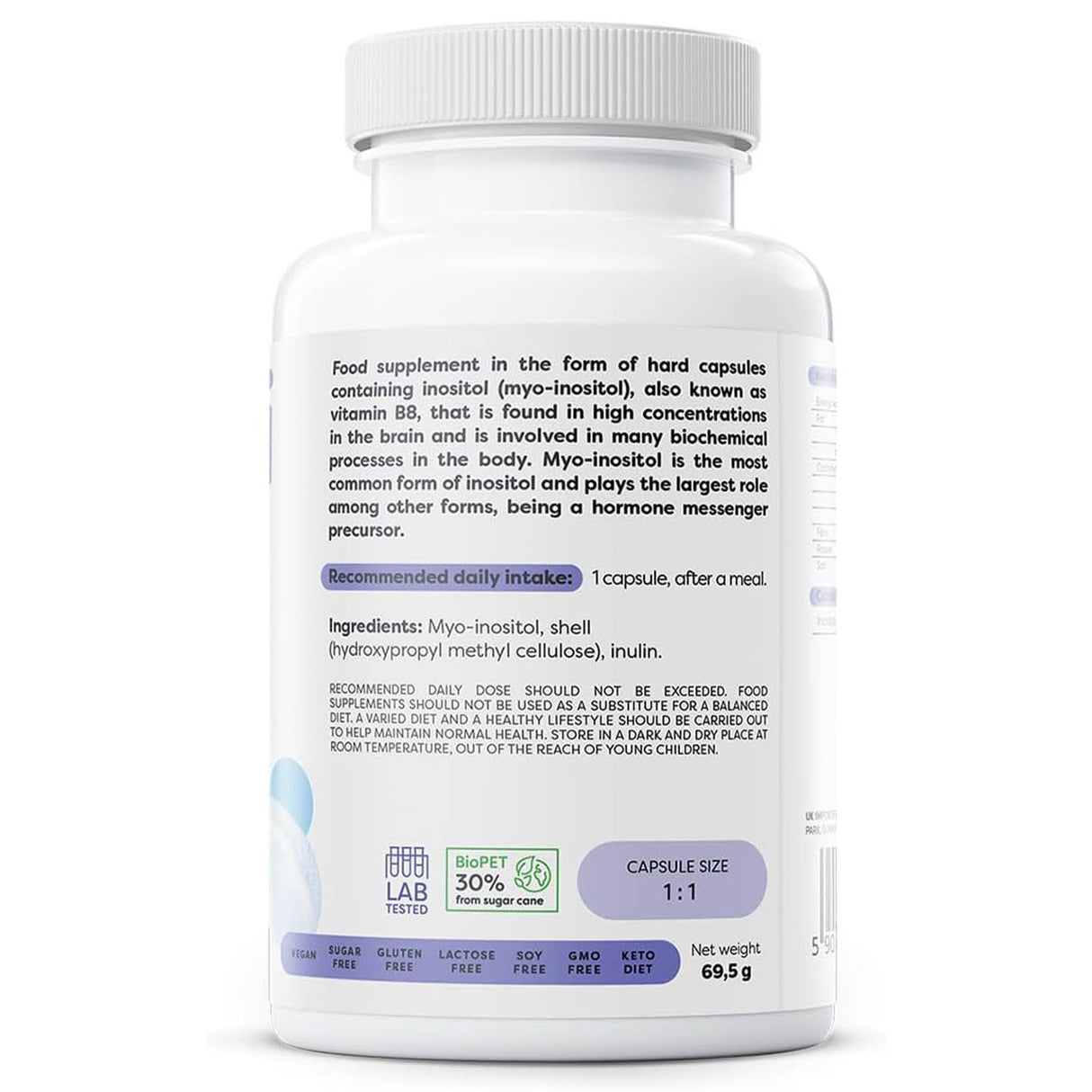 Inositol (Myo-Inositol), 600 mg, Osavi, 100 capsule
