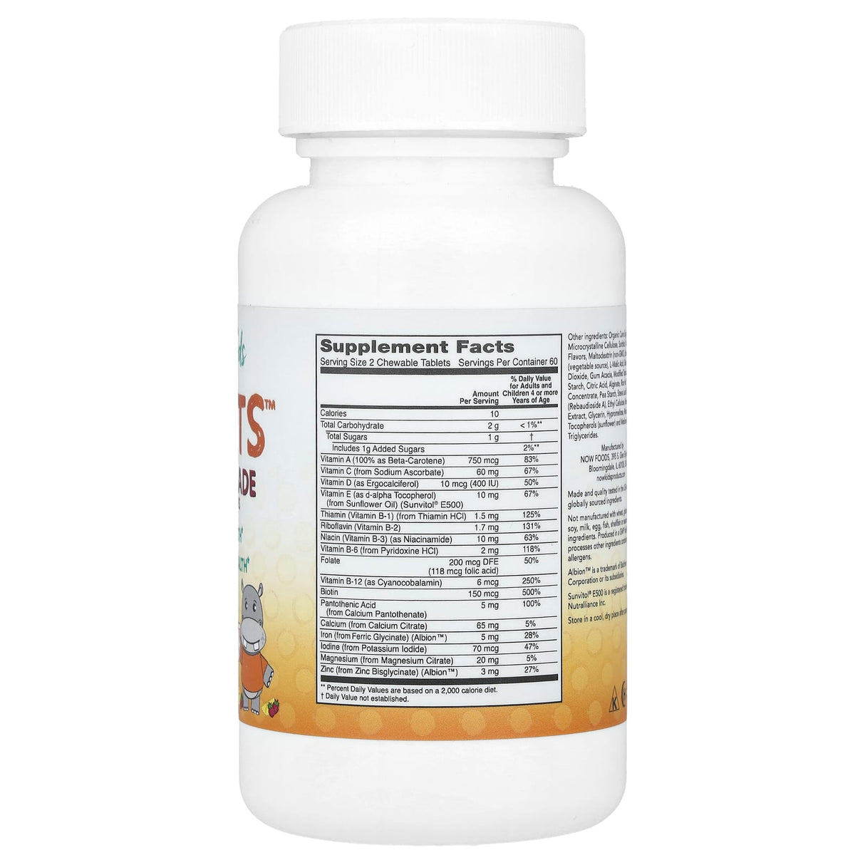 Kid Vits, (Complex Vitamine Copii), Now Foods, 120 drajeuri