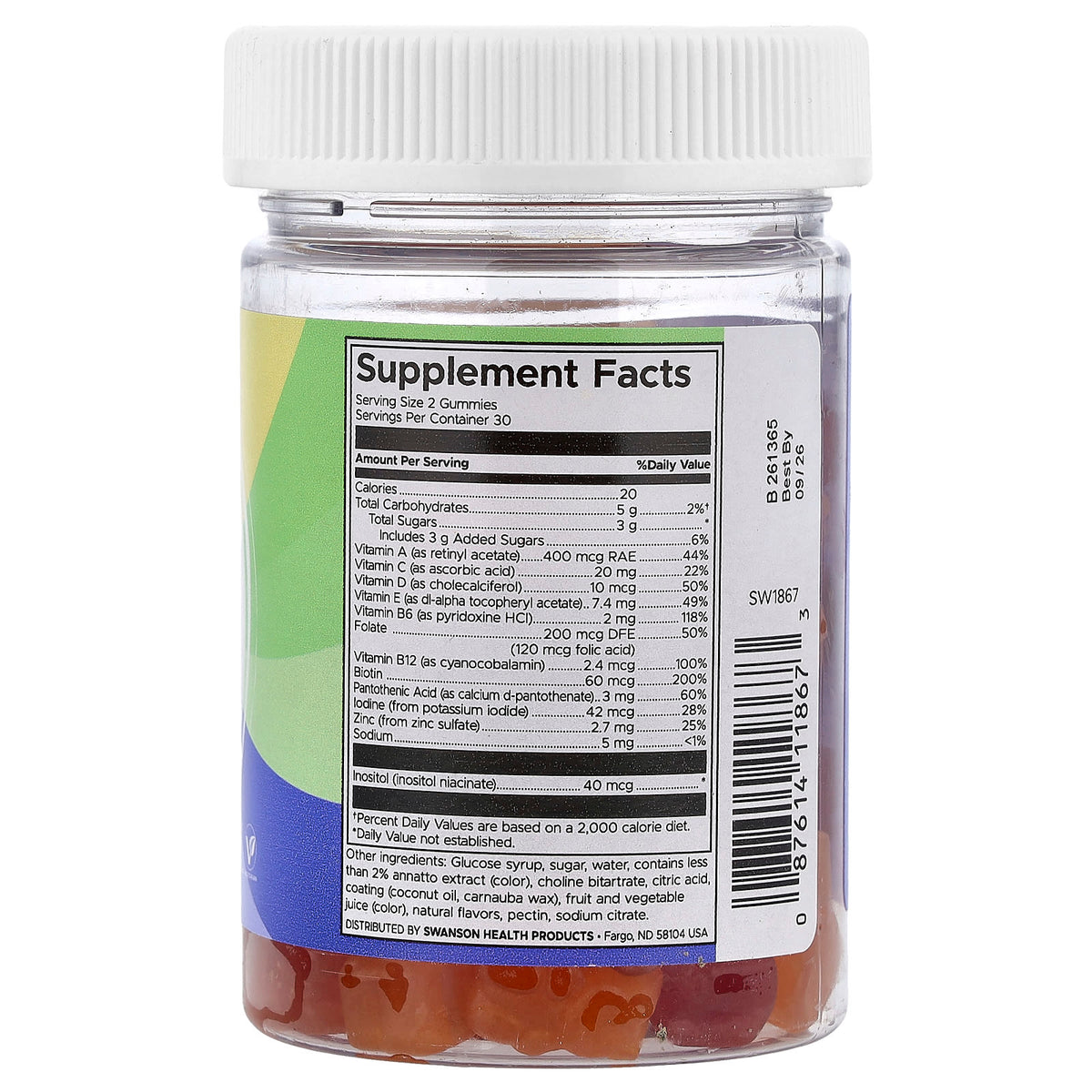 Kids Multivitamin, Mixed Fruit, Swanson, 60 jeleuri SW1867