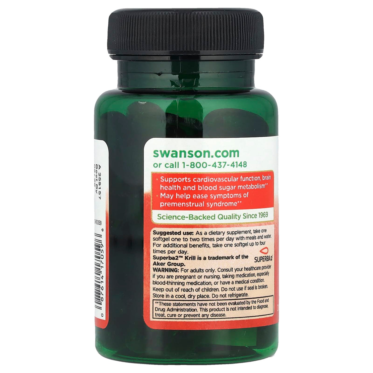 Krill Oil, 500 mg, Swanson, 60 softgels SWE059
